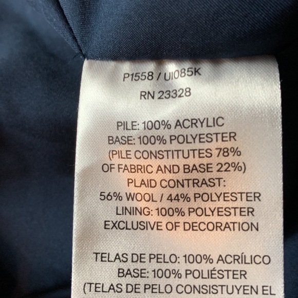 Pendleton Fuzzy Sherpa Deep Pile Full Zip Teal Jacket, size XL - Picture 9 of 11